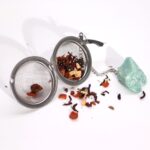 Raw Crystal Gemstone Tea Strainer - Amethyst Cluster - Image 4