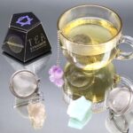 Raw Crystal Gemstone Tea Strainer - Rose Quartz - Image 7