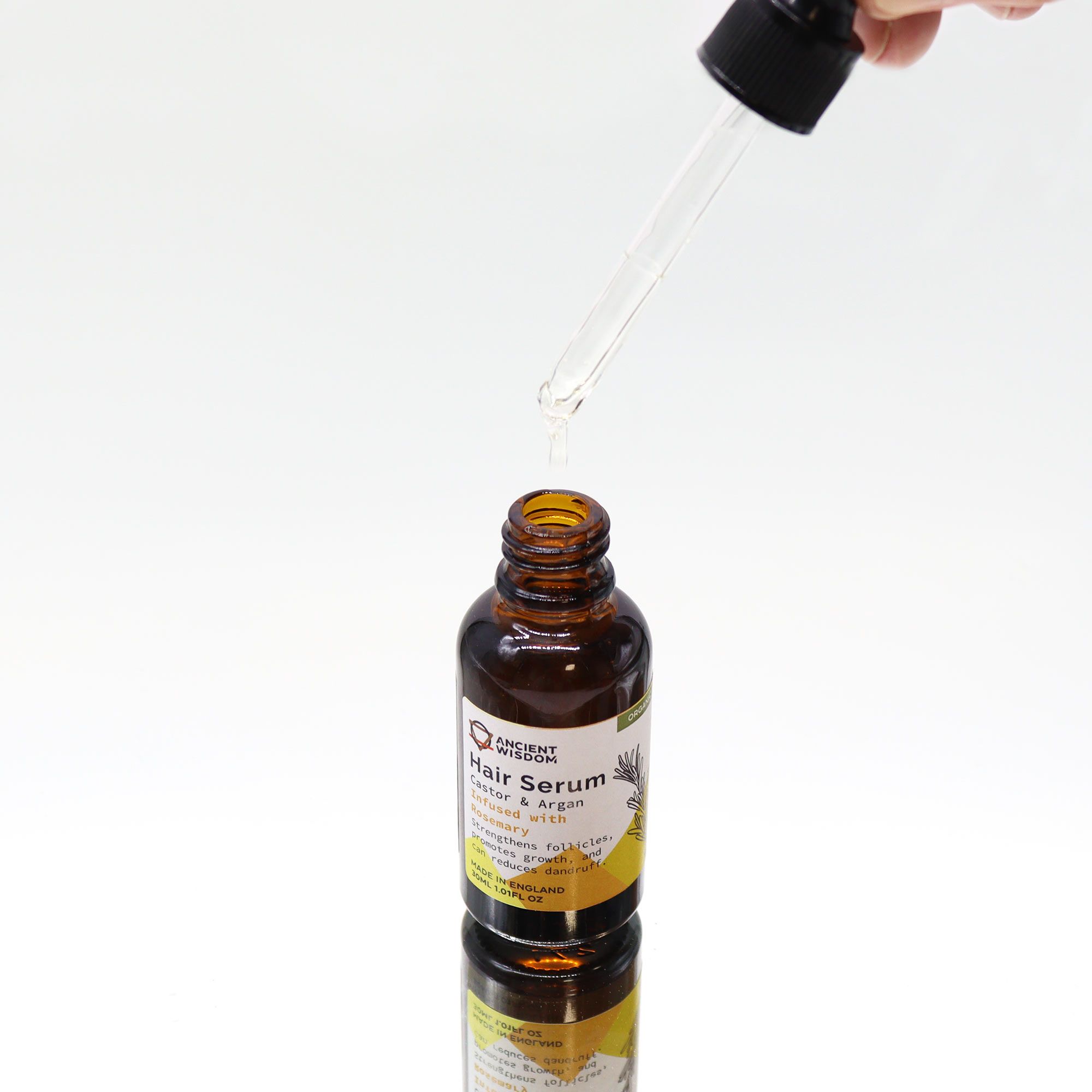 bG9jYWw6Ly9tZWRpYS9IUy9KRC82MFIzMEMxRzZXUktKREhTLzNiYTU3YjM0LmpwZWc.jpg Organic Hair Serum 30ml - Rosemary - Image 1