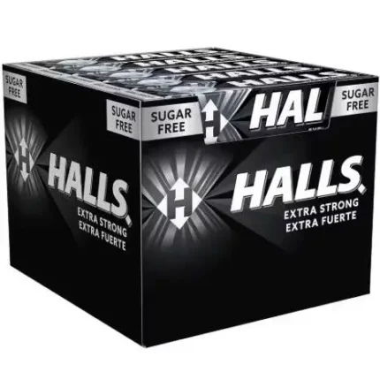 Scatola Halls con 20 Bastoncini di Caramelle Dure da 32 g - Gusti Eucalipto, Limone e Miele, Extra Forti, Mix di Anguria e Agrumi