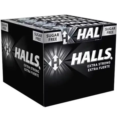 Scatola Halls con 20 Bastoncini di Caramelle Dure da 32 g - Gusti Eucalipto, Limone e Miele, Extra Forti, Mix di Anguria e Agrumi