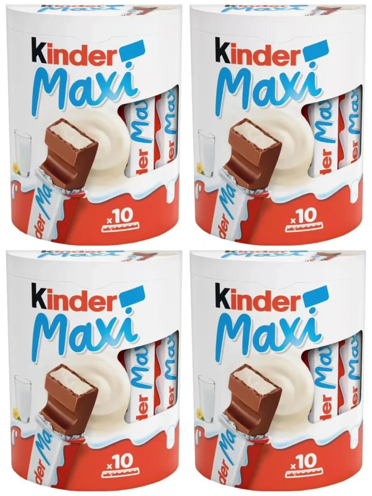 Kinder Bueno Bianco, Confezione da 30 unità, Kinder Maxi Barrette al Cioccolato Bianco - 40 barrette di cioccolato