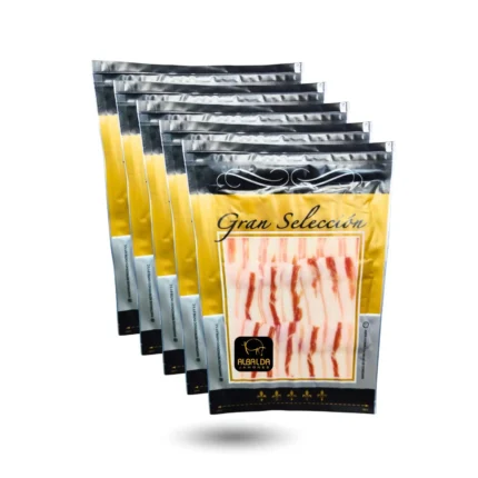 Confezione di bustine Panceta Iberica Sale 100Gr - ALBALDA JAMONES
