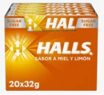 Scatola Halls con 20 Bastoncini di Caramelle Dure da 32 g - Gusti Eucalipto, Limone e Miele, Extra Forti, Mix di Anguria e Agrumi