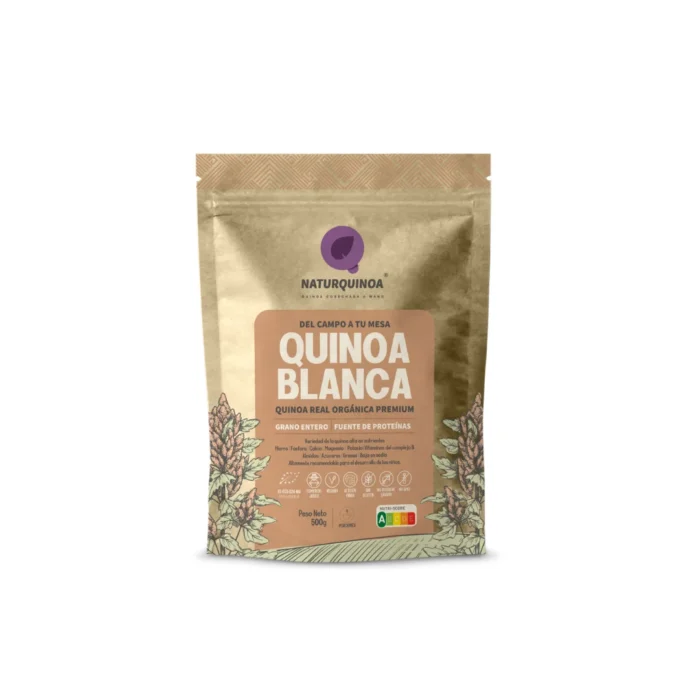 Naturquinoa Premium Organic White Real Quinoa - Alimenti Flexivegetarian, Vegetariani e Vegani