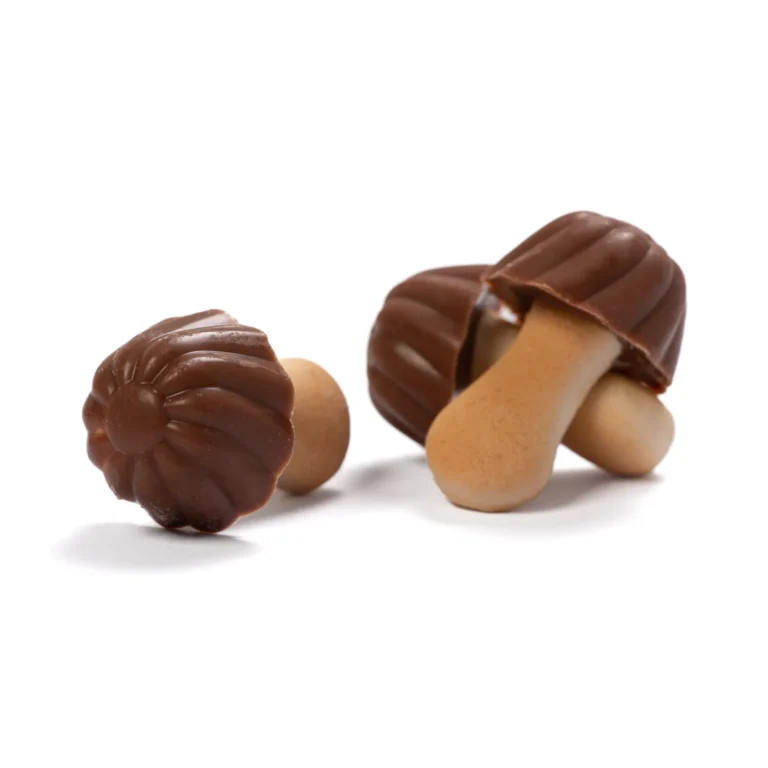 FUNNY FUNGI SETITAS IN FORMA DI WAFFERS AL GUSTO DI CARAMELLO 1 KG (CONTIENE 250 unità) MILTONAS