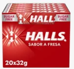 Scatola Halls con 20 Bastoncini di Caramelle Dure da 32 g - Gusti Eucalipto, Limone e Miele, Extra Forti, Mix di Anguria e Agrumi