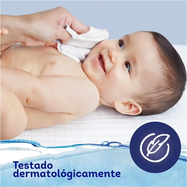 Dodot Pure Aqua Salviette per neonati, 672 salviette (2x7 confezioni x 48), 99% acqua, 0% plastica, pulizia delicata e delicata