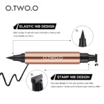 O.TW O.O Eyeliner Stamp Black Liquid Eyeliner Pen Waterproof Fast Dry Double-ended Eye Liner Pencil Make-up per cosmetici da donna - Image 3