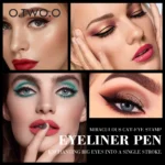 O.TW O.O Eyeliner Stamp Black Liquid Eyeliner Pen Waterproof Fast Dry Double-ended Eye Liner Pencil Make-up per cosmetici da donna - Image 5