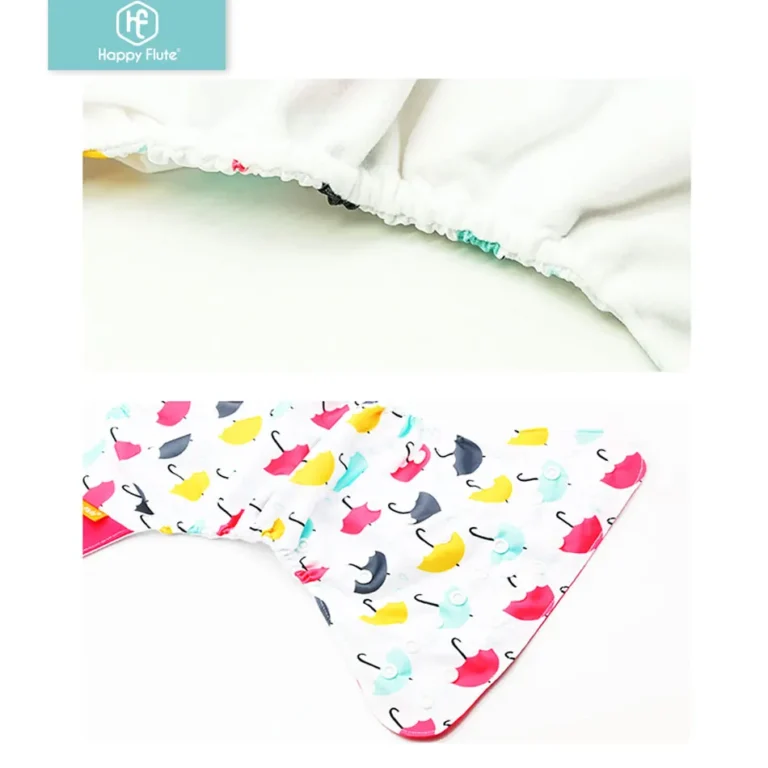 Happyflute 2022 4 pz/set Lavabile Ecologico Pannolino di Stoffa Per Bambini Pannolino Ecologico Regolabile Pannolino Riutilizzabile Misura 0-2 anni 3-15 kg