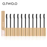 O.TWO.O 12 pz/set 3D Mascara Allungamento Nero Lash Extension Ciglia Eye Lashes Pennello di Colore Dell'oro Mascara di Trucco Kit