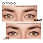 O.TW O.O Eyeliner Stamp Black Liquid Eyeliner Pen Waterproof Fast Dry Double-ended Eye Liner Pencil Make-up per cosmetici da donna - Image 2