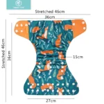Happyflute 2022 4 pz/set Lavabile Ecologico Pannolino di Stoffa Per Bambini Pannolino Ecologico Regolabile Pannolino Riutilizzabile Misura 0-2 anni 3-15 kg