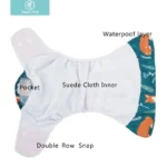 Happyflute 2022 4 pz/set Lavabile Ecologico Pannolino di Stoffa Per Bambini Pannolino Ecologico Regolabile Pannolino Riutilizzabile Misura 0-2 anni 3-15 kg