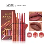 Set di matite per labbra IMAGIC 6 colori/set Forma scolpita Liner preciso senza peso con texture sfumabile Trucco rossetto morbido opaco