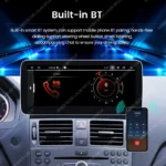 MEKEDE 12.5 pollici Android 14 Wireless Carpaly Auto Radio per Mercedes Benz Classe C W204 S204 2008-2010 GPS DSP Lettore multimediale - Image 4