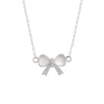 Squisita catena clavicola elegante collana con pendente ad arco per donne ragazze temperamento collare catena studente coreano girocollo y2k