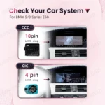 BONROAD CarPlay Screen Radio Android Auto Multimedia Player per BMW 5/3 Serie E60/E61/E62/E63/E90/E91/E92/E93/M3 CCC Mask CIC - Image 3