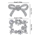 1pc fermagli per scarpe strass scarpe da sposa da sposa decorazione donna ciondoli tacco alto gioielli fiocchi scarpe di perle decorazione di cristallo