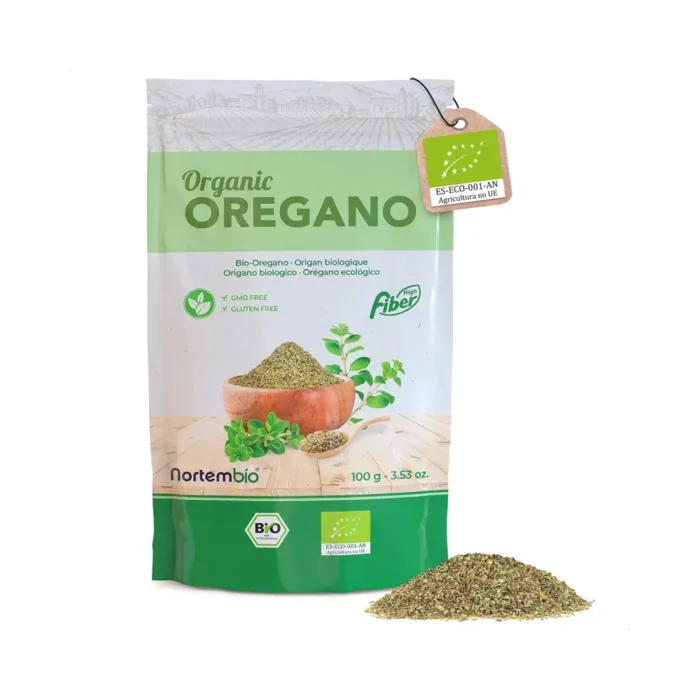 NORTEMBIO Origano Essiccato Biologico Naturale 100% 100g | Senza conservanti o additivi | Per Pizze e Pasticceria