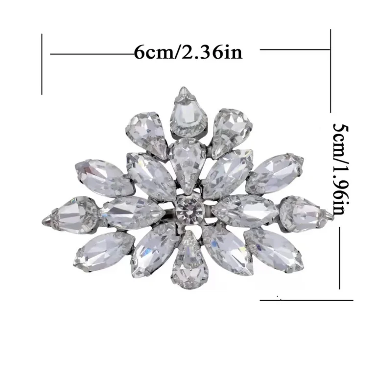 1PC clip per scarpe da donna rimovibili scarpe da sposa da sposa decorazione donna ciondoli con tacco alto gioielli strass decorazione di scarpe di cristallo