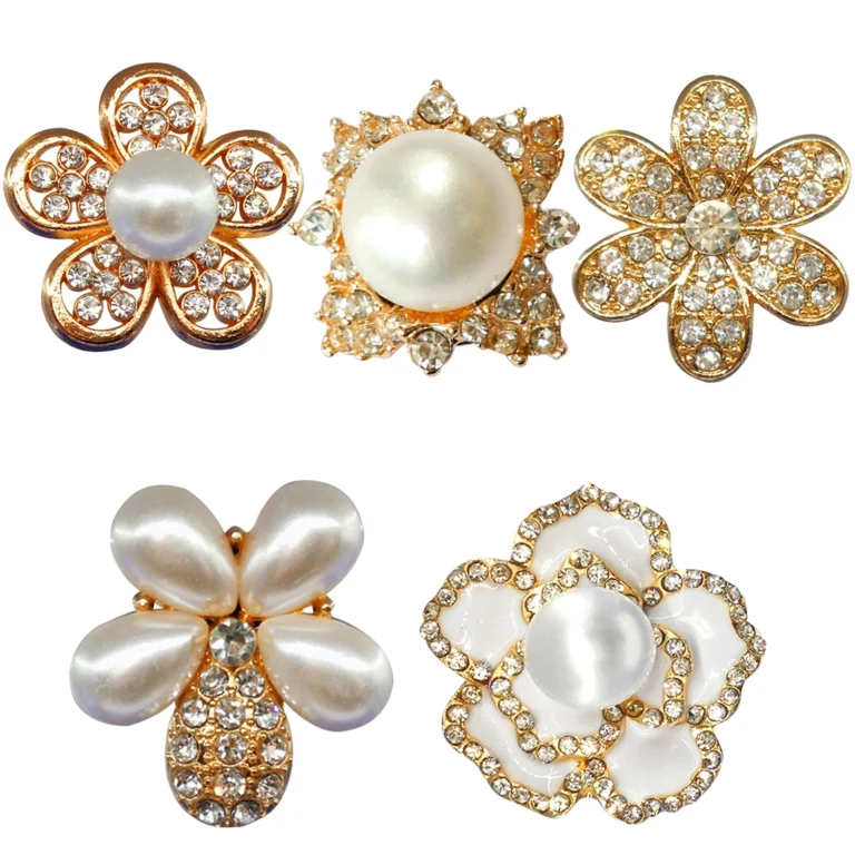 1/5 pezzi di design in metallo per scarpe, profumo, rossetto, decorazioni di lusso per accessori per scarpe, spille a farfalla per le donne