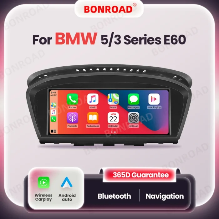 BONROAD CarPlay Screen Radio Android Auto Multimedia Player per BMW 5/3 Serie E60/E61/E62/E63/E90/E91/E92/E93/M3 CCC Mask CIC
