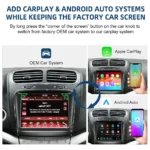 Wireless CarPlay Android Auto Retrofit Kit Decoder Box Per Fiat Freemont 2013 2014 2015 2016 2017 2018 - Image 2