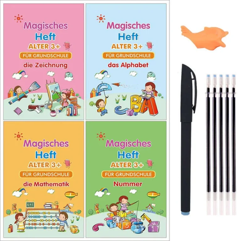 Grande Formato 18.5*26 cm Tedesco Magia Pratica Quaderno Penna Prescolare Bambini Calligrafia Bambini Riutilizzabile Deutsch Libro di Scrittura