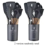 12 pezzi utensili da cucina in silicone per uso alimentare utensili da cucina spatola misurino pratico set di utensili da cucina
