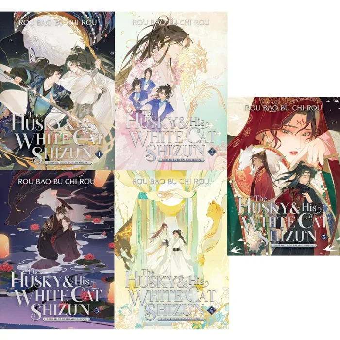 Il Husky e il suo gatto bianco Shizun Romanzo inglese Vol.1-5 Chu Wanning, Mo Ran Romanzo antico Danmei Libri di narrativa
