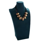 Collana di perline esagerate di moda esotica Accessorio speciale unico per catena di clavicole da donna in gioielli in due colori