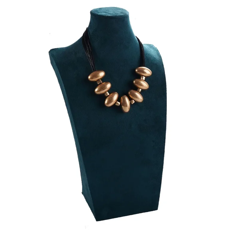 Collana di perline esagerate di moda esotica Accessorio speciale unico per catena di clavicole da donna in gioielli in due colori