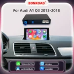 Adattatore di interfaccia automatica Android BONROAD Wireless CarPlay per Audi A1 Q3 2013-2018 RMC HNR con collegamento specchio AirPlay