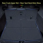 for Tesla Model Y Juniper 2025 2026 Car Floor Mats Cargo Liner Trunk Mats Backrest Kick Pads Protection Car Interior Accessories - Image 5