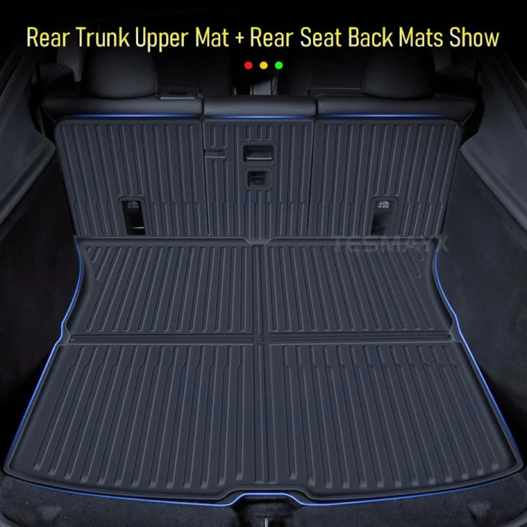 for Tesla Model Y Juniper 2025 2026 Car Floor Mats Cargo Liner Trunk Mats Backrest Kick Pads Protection Car Interior Accessories
