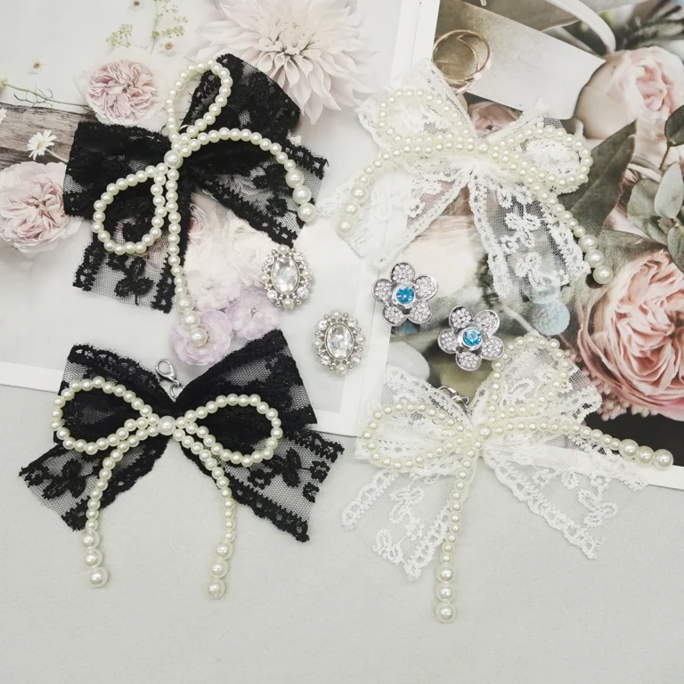 4 pezzi stile barocco pizzo papillon pendenti per scarpe fiore lacci delle scarpe ciondoli lacci delle scarpe fibbie decorazioni fai da te clip per scarpe accessori