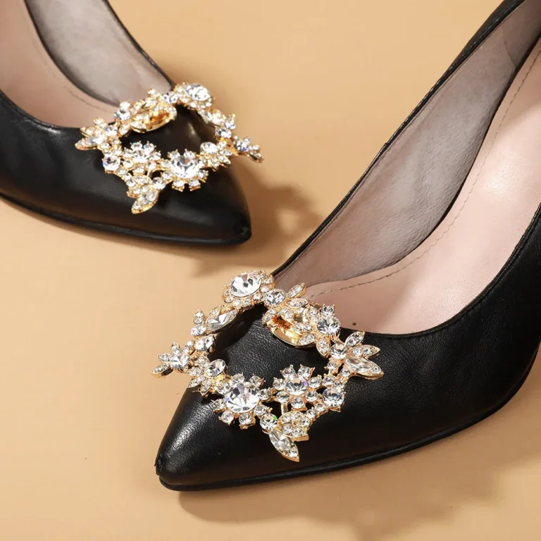 1pc fermagli per scarpe strass scarpe da sposa da sposa decorazione donna ciondoli tacco alto gioielli fiocchi scarpe di perle decorazione di cristallo