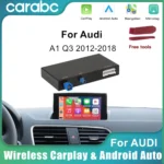 CARABC Wireless CarPlay Android Auto Per Audi A1 Q3 2012-2018 2G/3G MMI HN + RMC Con AirPlay Specchio Link funzione SCATOLA