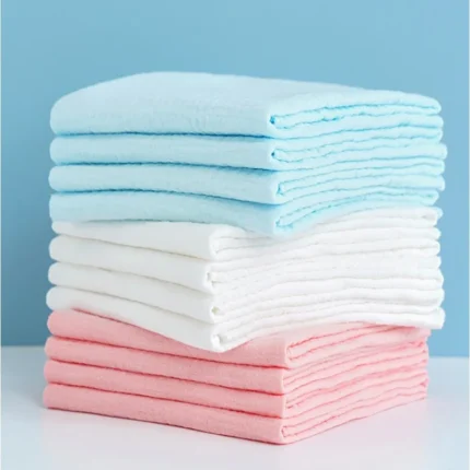 5 pz/lotto 100% Cotone Pannolini di Garza per Bambini - 45*43 cm Lavabile Morbido Perfetto per Il Cambio del Pannolino Neonato e A Duplice Uso come Asciugamani per Bambini