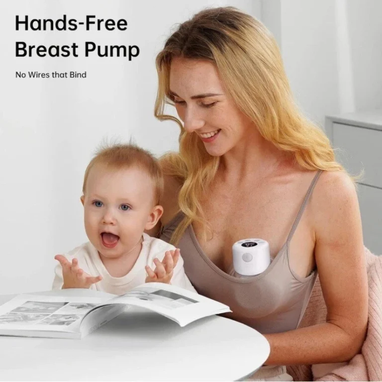 BornBL S12 Tiralatte Elettrico Doppio/Semplice, Estrattore di Latte Mamma Poratable a Mani Libere, Tiralatte Slient per Il Bambino