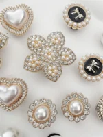 16 pezzi di perline di lusso ciondoli per scarpe fibbie in ABS bling decorazione gioielli con strass fai da te spille per zoccoli accessori adatti sandali da donna regali