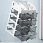 1pc cassetto organizzatore per trucco scatola di immagazzinaggio per trucco in plastica di grande capacità porta rossetto scatola di immagazzinaggio per forniture per ufficio di grande capacità