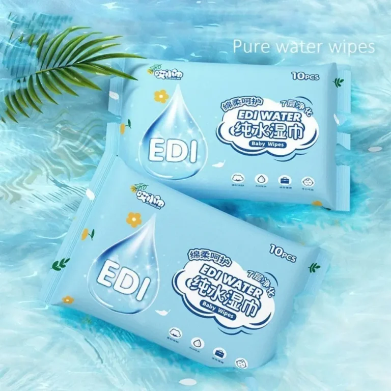 10 pz/pacco nuovo tessuto non tessuto Spunlace salviette per neonati portatili EDI Pure Water strumenti per la cura del bambino salviette umidificate usa e getta estraibili