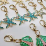 5 pezzi strass stella marina pendenti per scarpe decorazioni lacci per scarpe ciondoli lacci per scarpe fai da te fibbie divertenti clip per scarpe conchiglia accessori