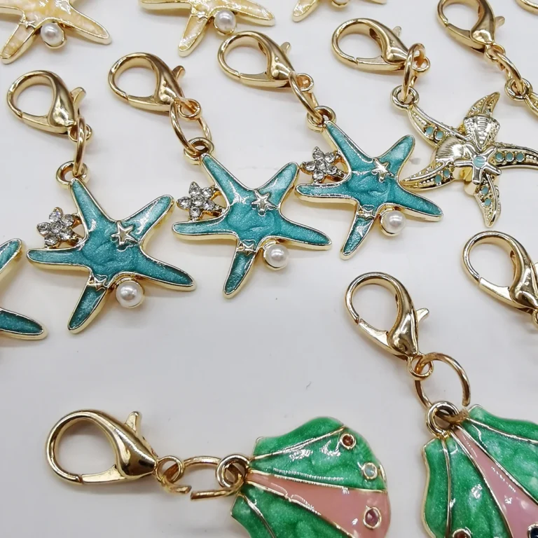 5 pezzi strass stella marina pendenti per scarpe decorazioni lacci per scarpe ciondoli lacci per scarpe fai da te fibbie divertenti clip per scarpe conchiglia accessori