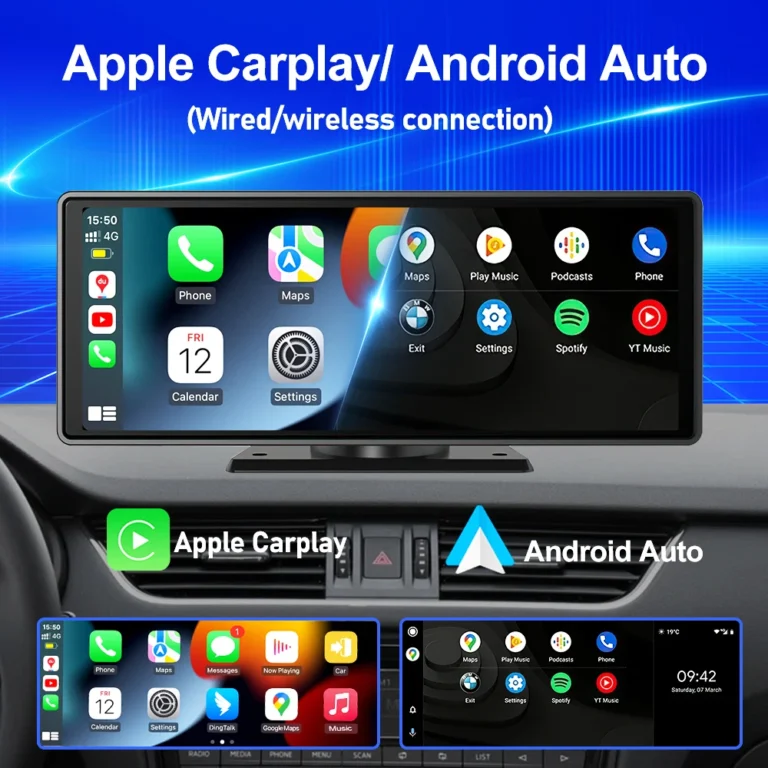 Auto Universale 10,26" Intelligente 4K 360 ° Rotatio Car DVR Dash Cam Wireless CarPlay e Android Auto Bluetooth WIFI Retromarcia posteriore