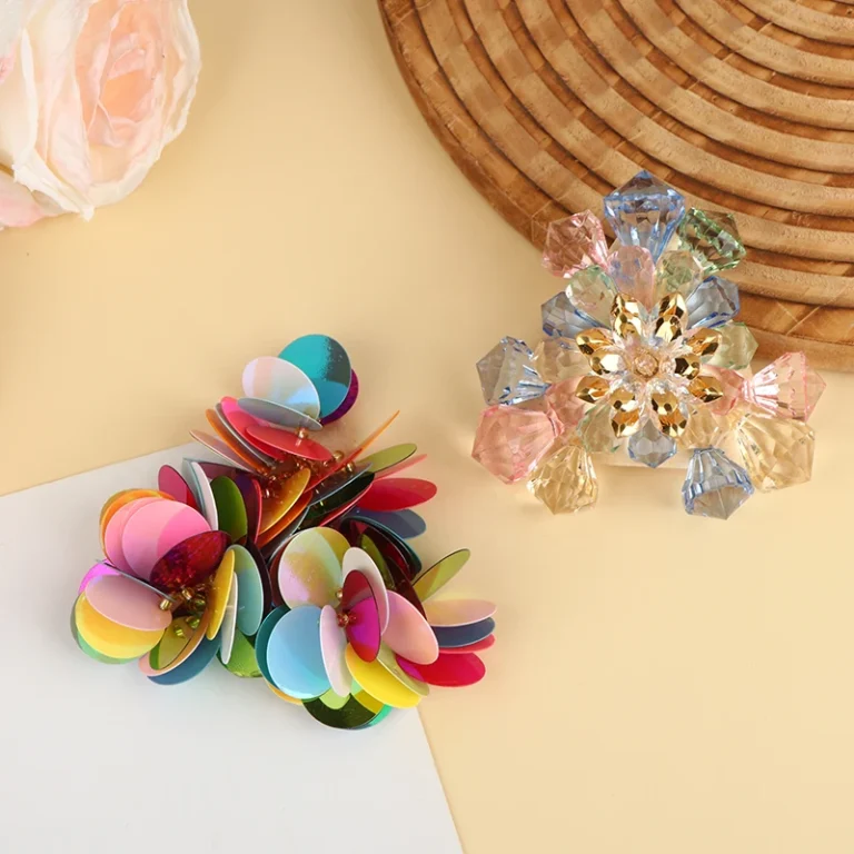 Set di clip per scarpe da sposa, fibbie a fiori con perline scintillanti per glamour istantaneamente i tuoi tacchi, il regalo blu perfetto per la sposa