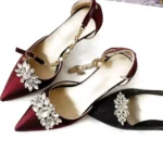1PC Lady Crystal Shoe Clips Fascino rimovibile Gioielli Fibbia Donna Tacco alto Strass Scarpe Matrimonio Decorazioni di gioielli lucidi
